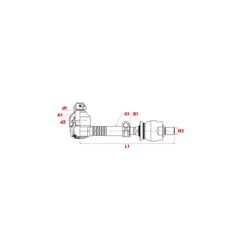 TIRANT COMPLET DE DIRECTION ADAPTABLE MANITOU 960580