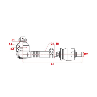 TIRANT COMPLET DE DIRECTION ADAPTABLE MANITOU 960582