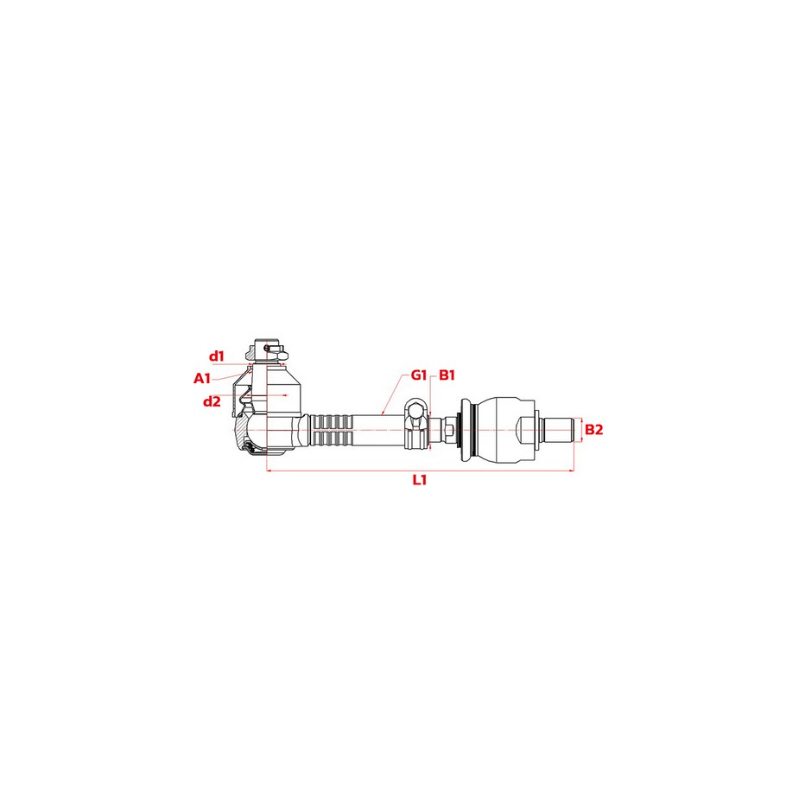 TIRANT COMPLET DE DIRECTION ADAPTABLE MANITOU 960582