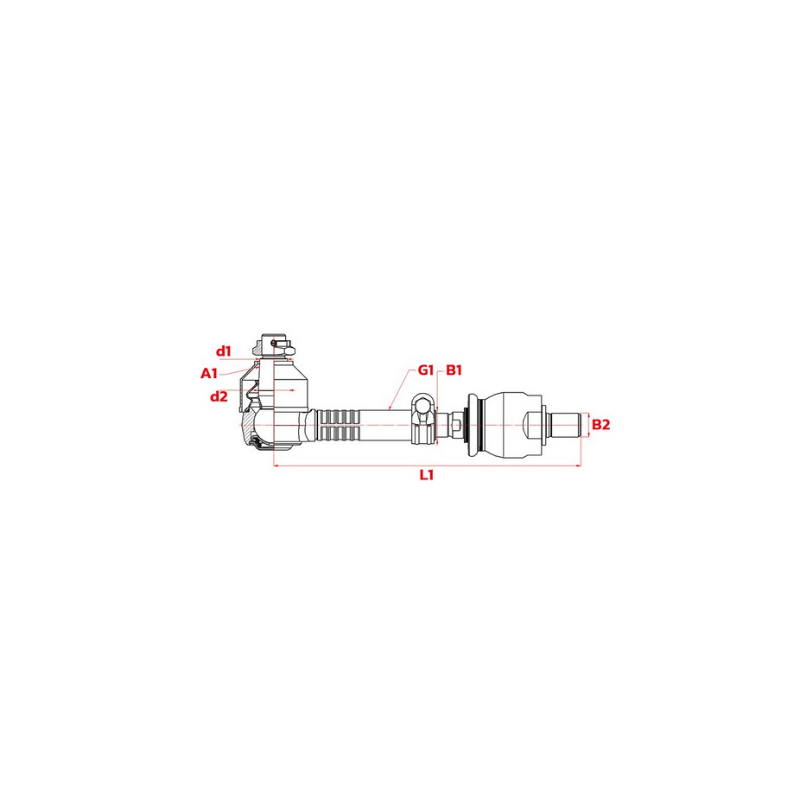 TIRANT COMPLET DE DIRECTION ADAPTABLE MANITOU 745160